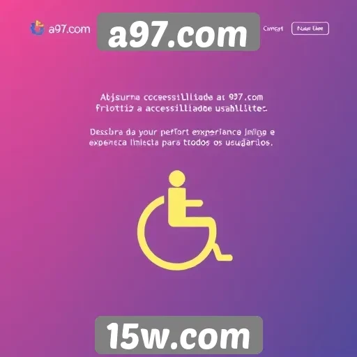 Acessibilidade e usabilidade do site a97.com